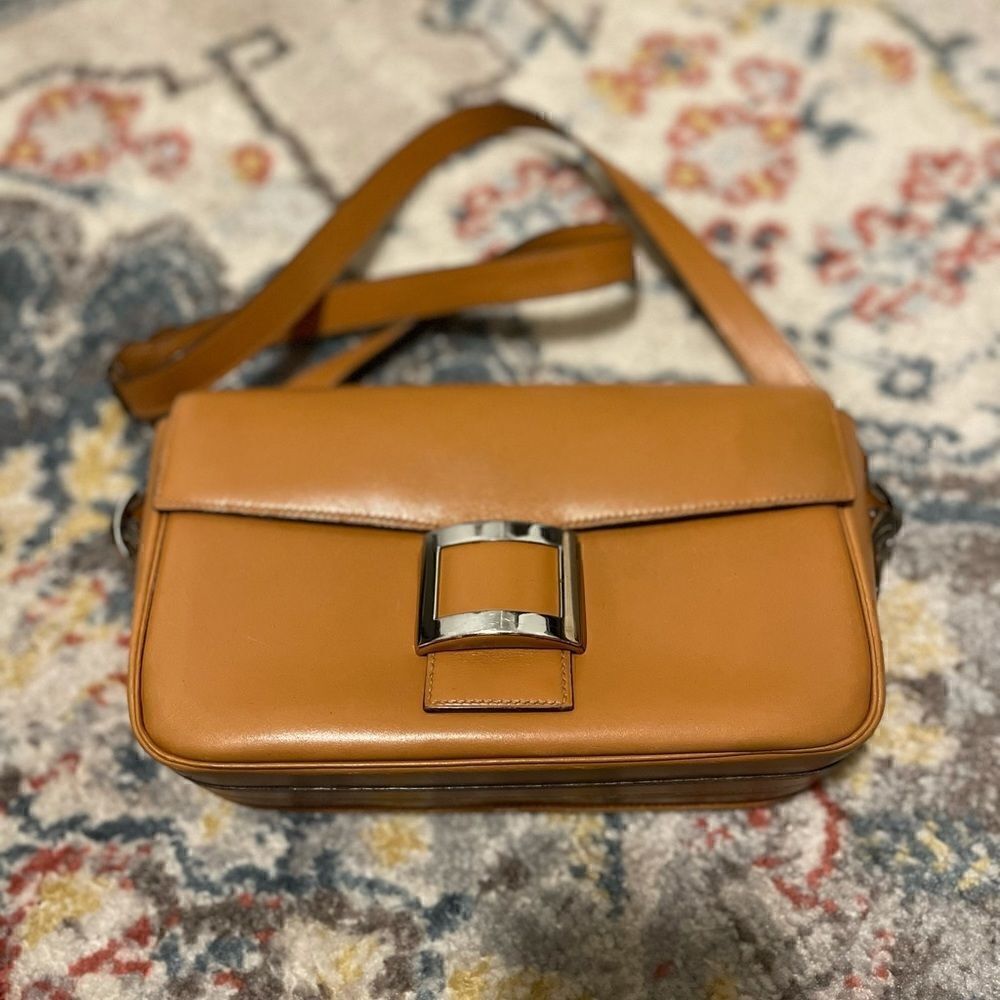 Hermès vintage shoulder bag handbag Tan Camel
